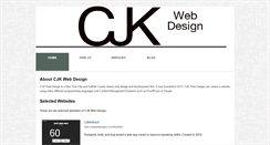 Desktop Screenshot of cjkwebdesign.com